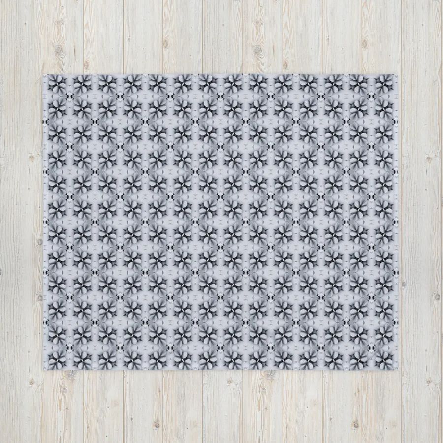 Midnight Blossoms Throw Blanket product image (5)