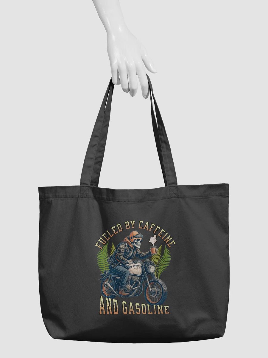 Fueled By Caffeine And Gasoline Skeleton Rider Eco Tote product image (3)