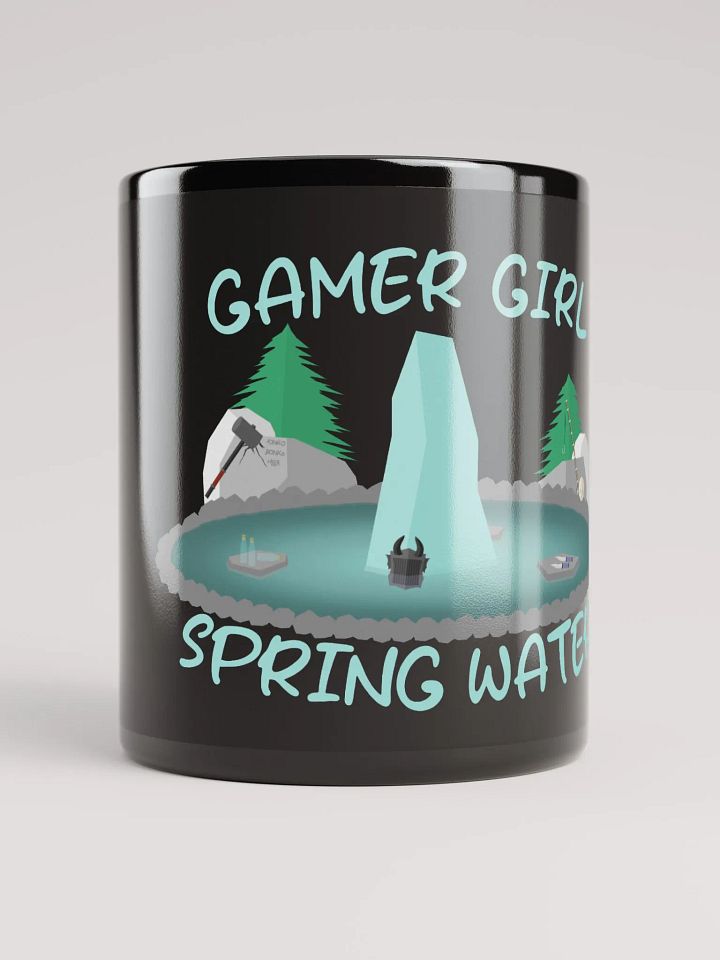 Gamer Girl Spring Water Mug (Black) product image (1)