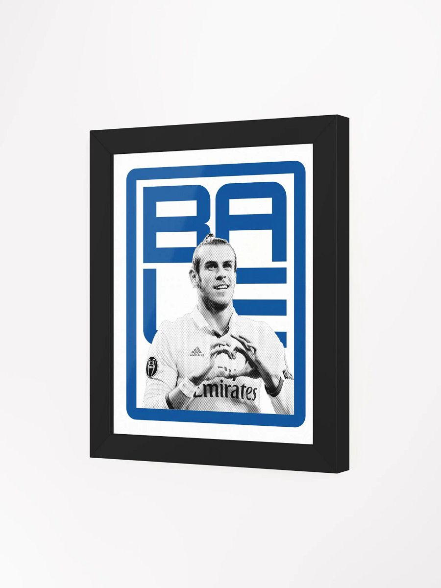 Gareth Bale BW Real Madrid Name Art Framed Print product image (4)