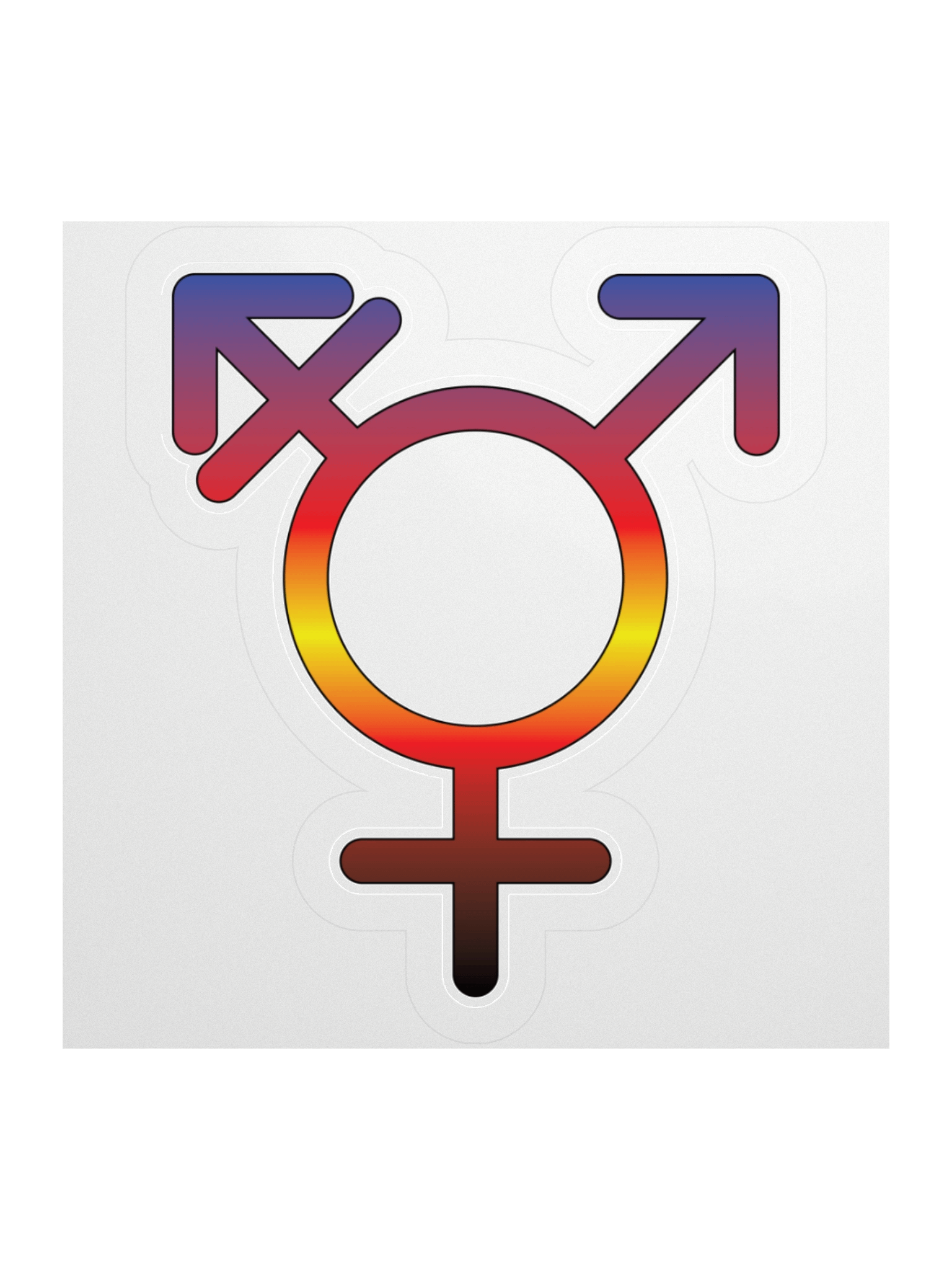 Polyamory Transgender Symbol Sticker product image (3)