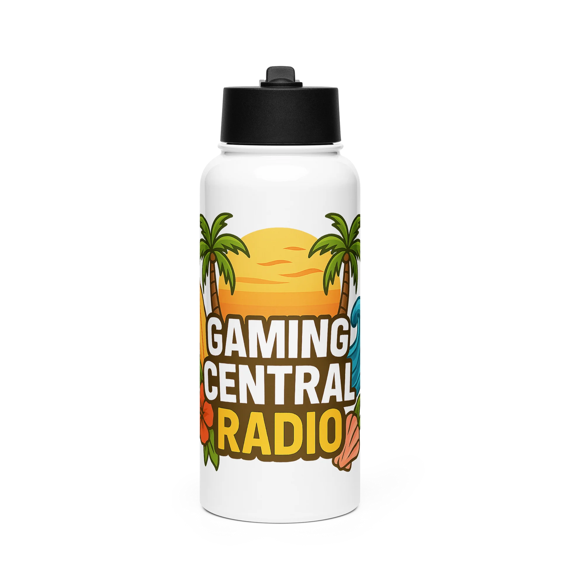 Tropical Sunset Stainless Steel Water Bottle product image (1)