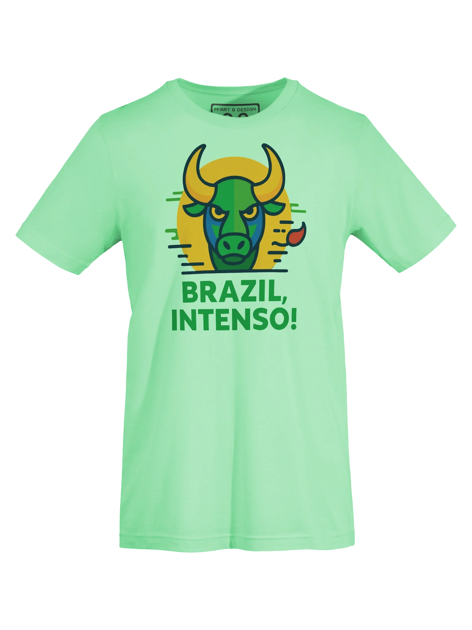 BRAZIL INTENSO! – Spicy Bull Power Tee by – by M-Art & Design product image (79)