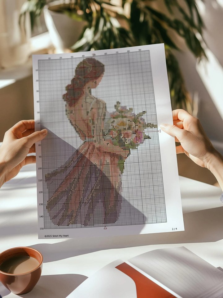 Flower Girls Bundle Cross Stitch Pattern product image (2)