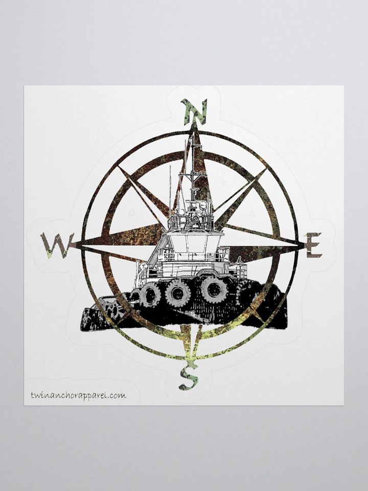 Compass Rose Marshall Foss Cut Stickers product image (2)