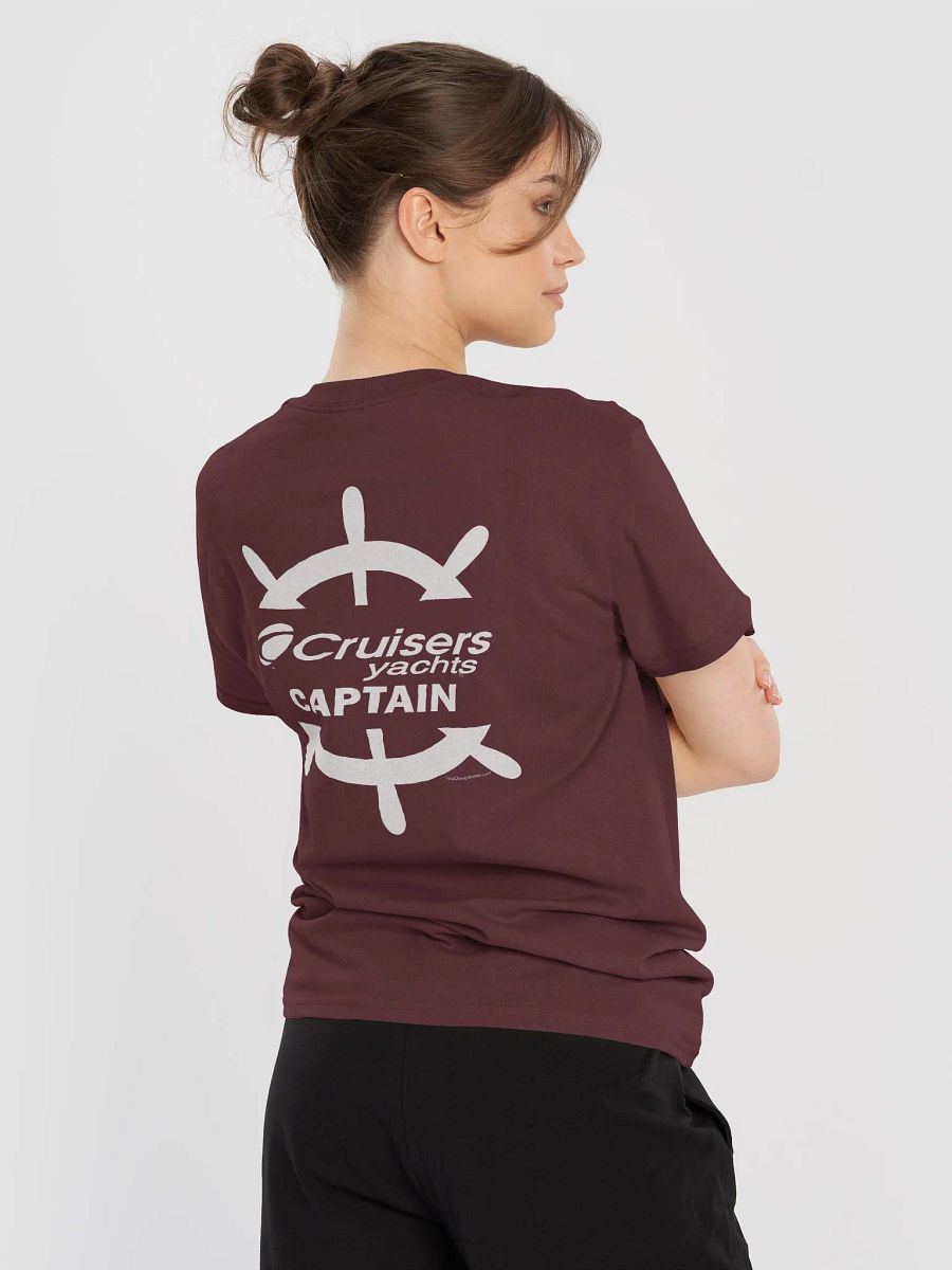 Cruisers Yachts Captain - T-Shirt - Dark Shirt w/White Logo product image (1)