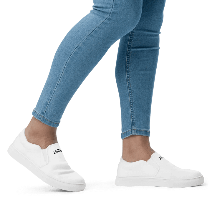 White Zenith Women's Slip-On Canvas Shoes product image (2)