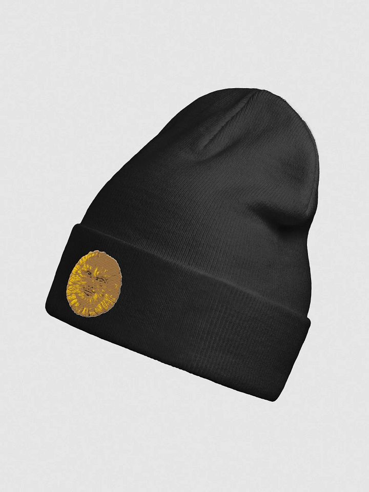 Green Man embroidered beanie product image (2)
