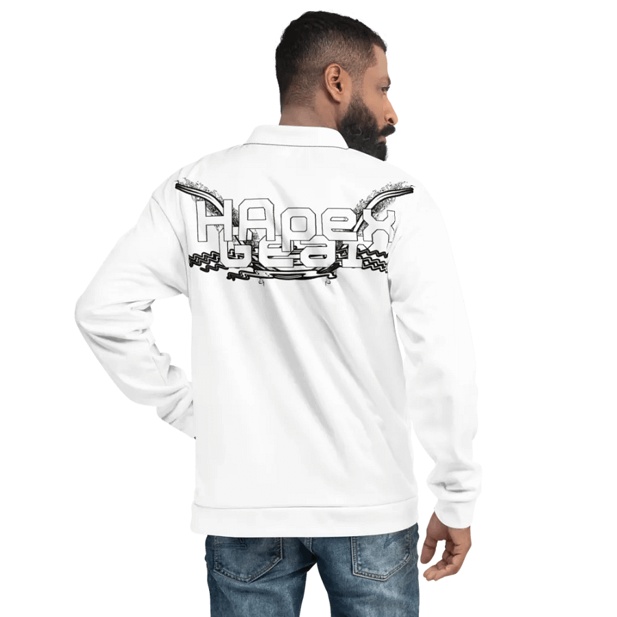 Bomber Jacket - White - White HApex Gear White Logo product image (11)