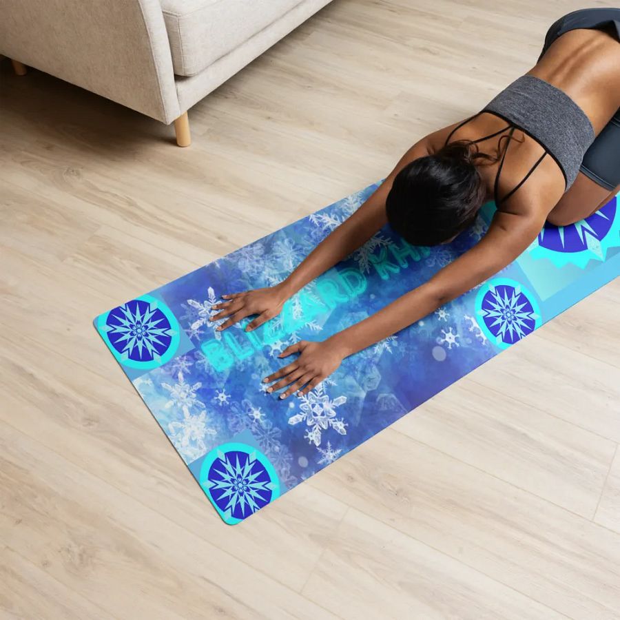snowflake yoga mat product image (12)