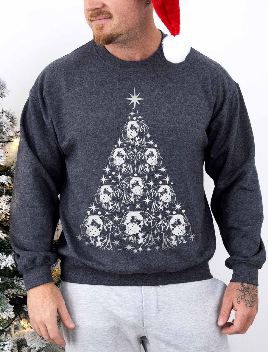 Dalmatian(2) Christmas Tree Sweatshirt Design for Dalmatian Paw-rents product image (6)