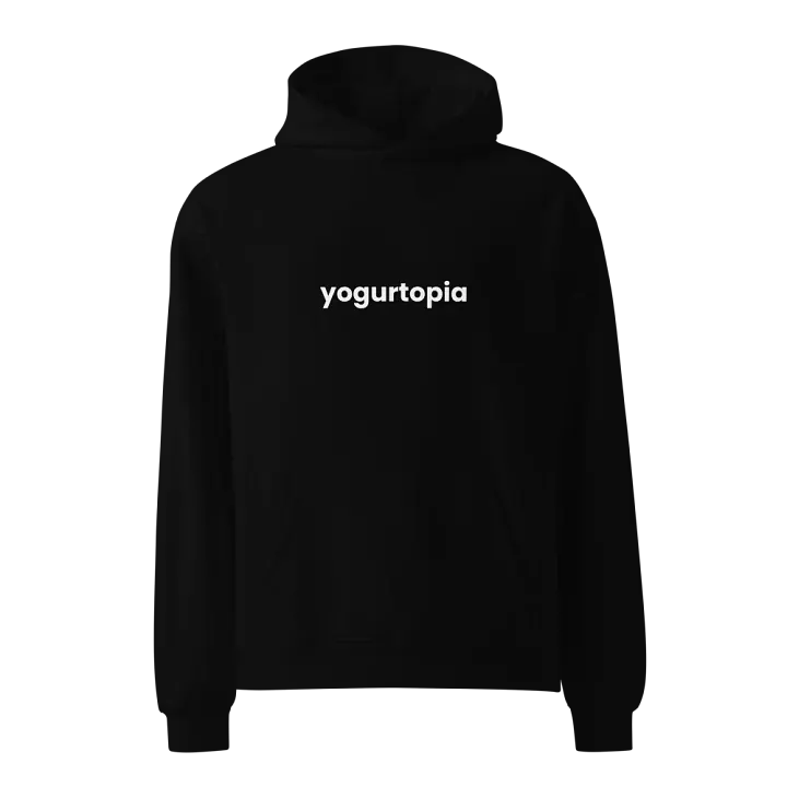 unisex "yogurtopia" oversized hoodie product image (3)