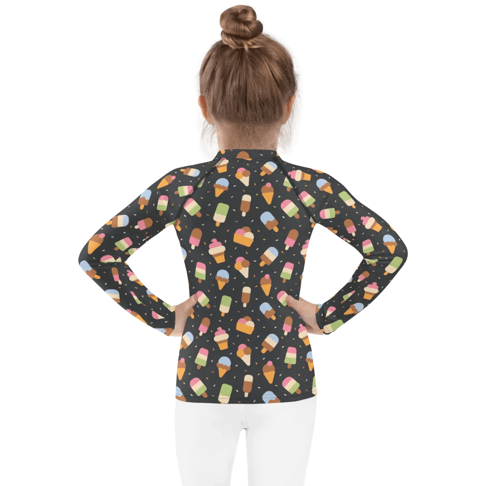 Wild Ice Cream Kids Rash Guard product image (4)