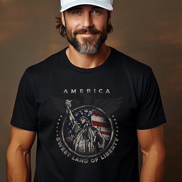 Retro American T-shirt product image (1)