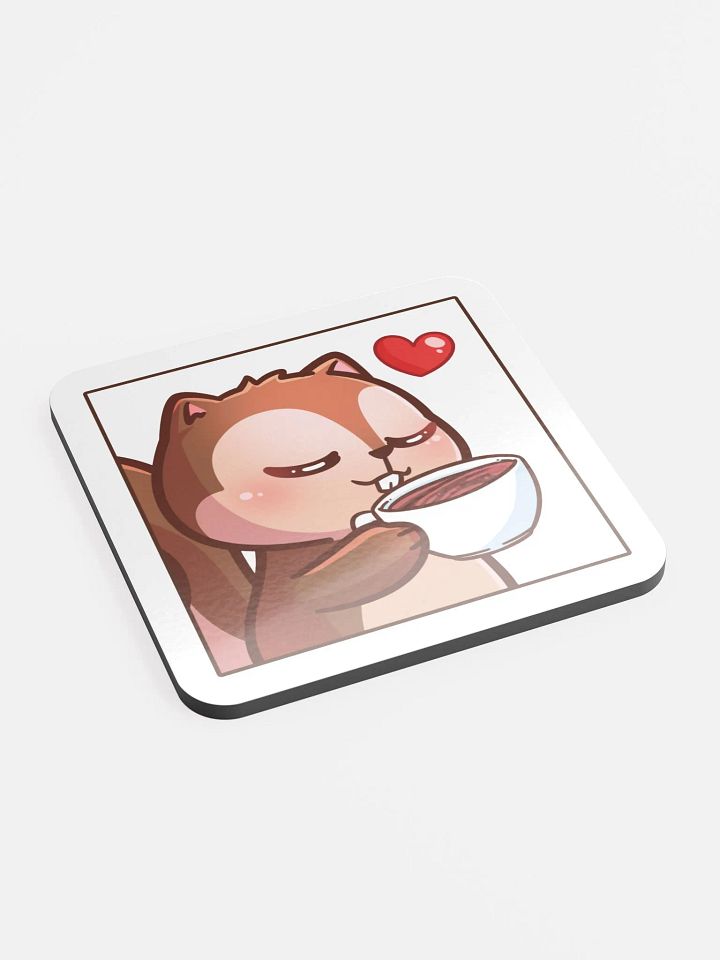 Blushing Squirrel Coffee Coaster product image (2)