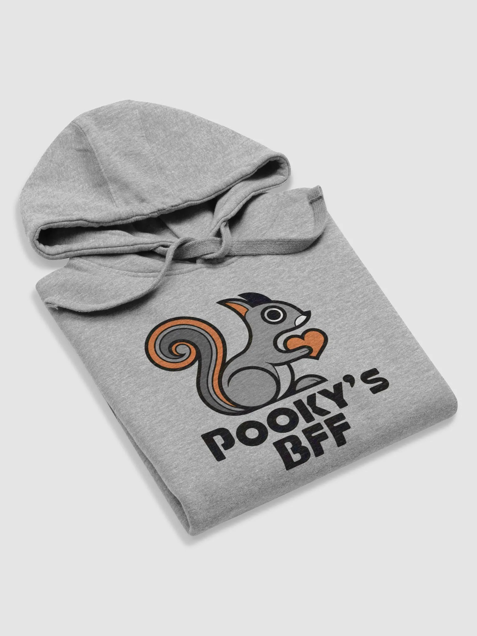 Super Soft Hoodie: Pooky's BFF, Rainbow Tail with Heart product image (5)