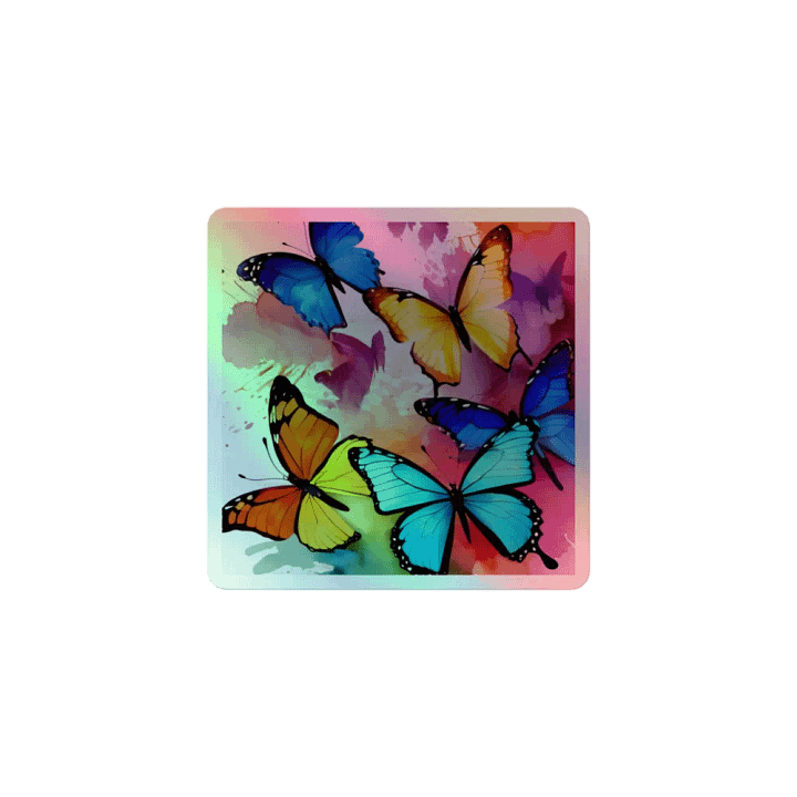 Kiss-Cut Holographic Butterfly Sticker product image (1)