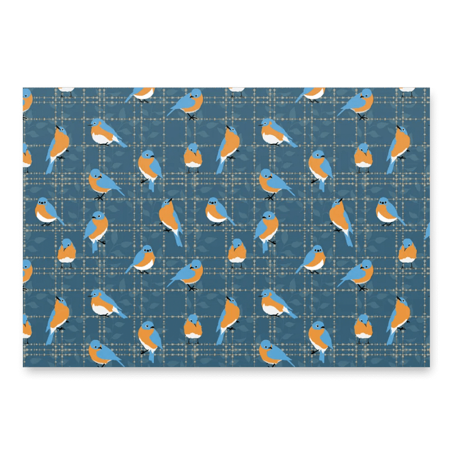 Bluebird Wrapping Paper Set 2 in Blue product image (5)