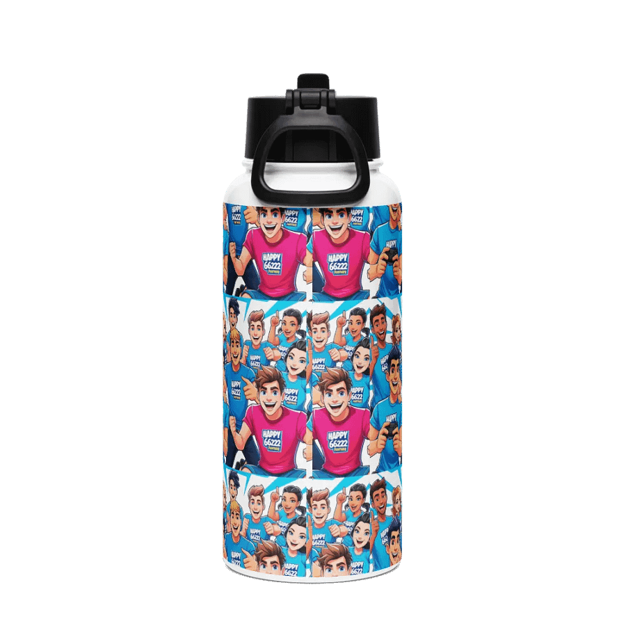Cheerful Gaming Celebration Stainless Steel Bottle product image (2)