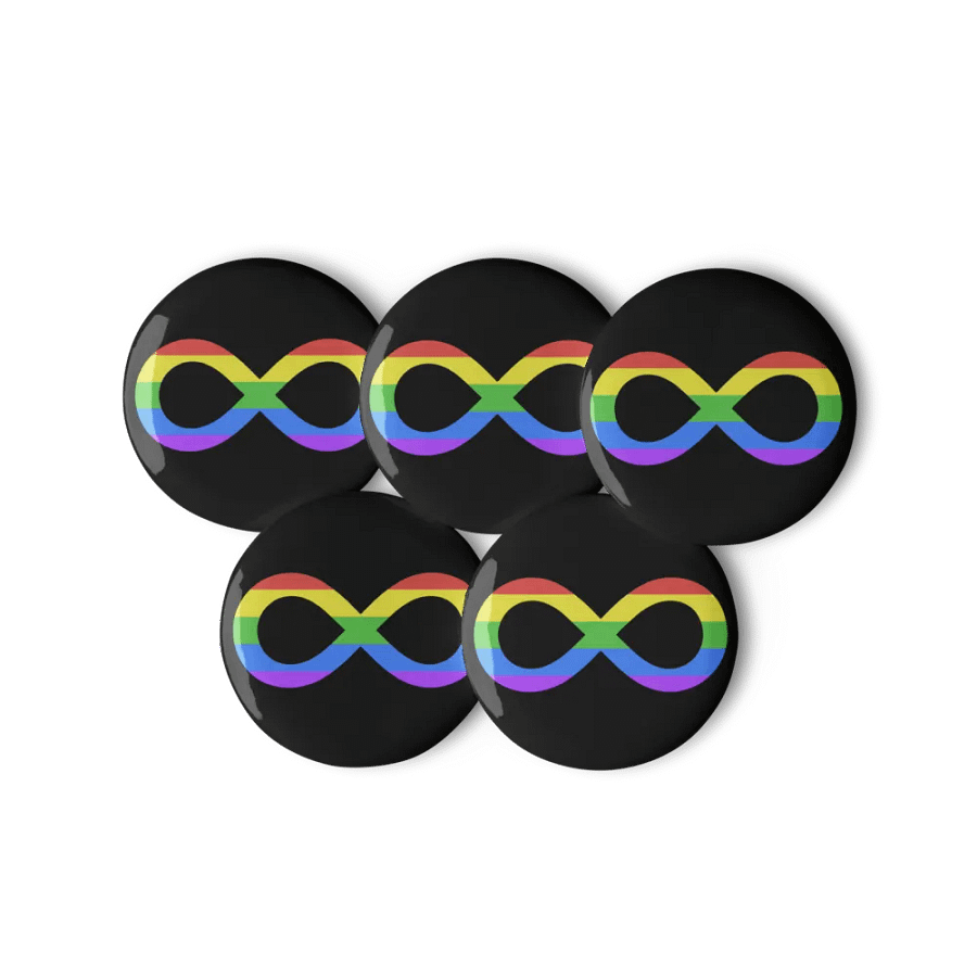 Queer Autistic Infinity Pin Set product image (2)