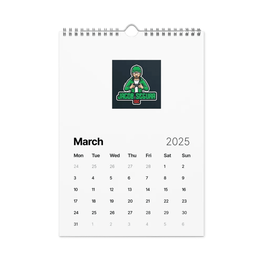 Jacob segura CGZ 2025 Calendar product image (9)
