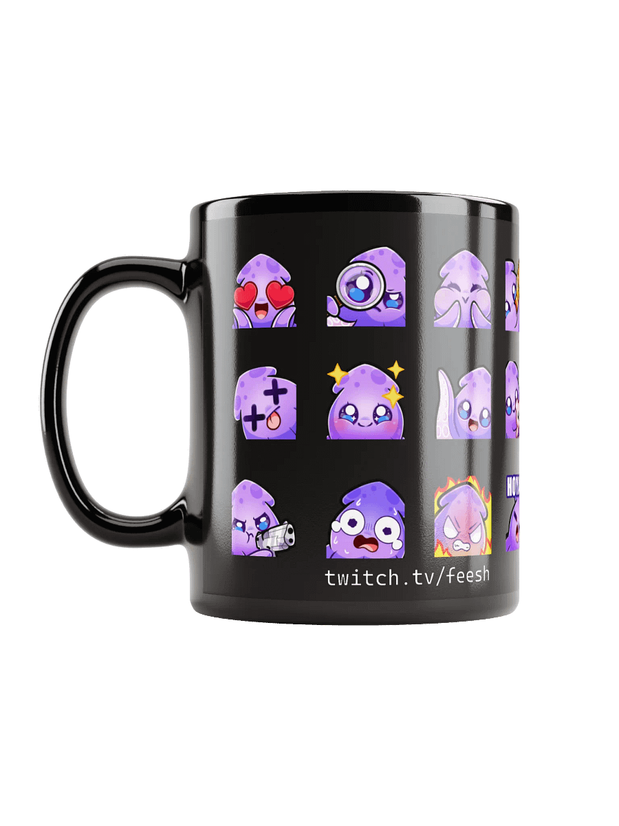 Squid Emote Coffee Mug [black] product image (11)