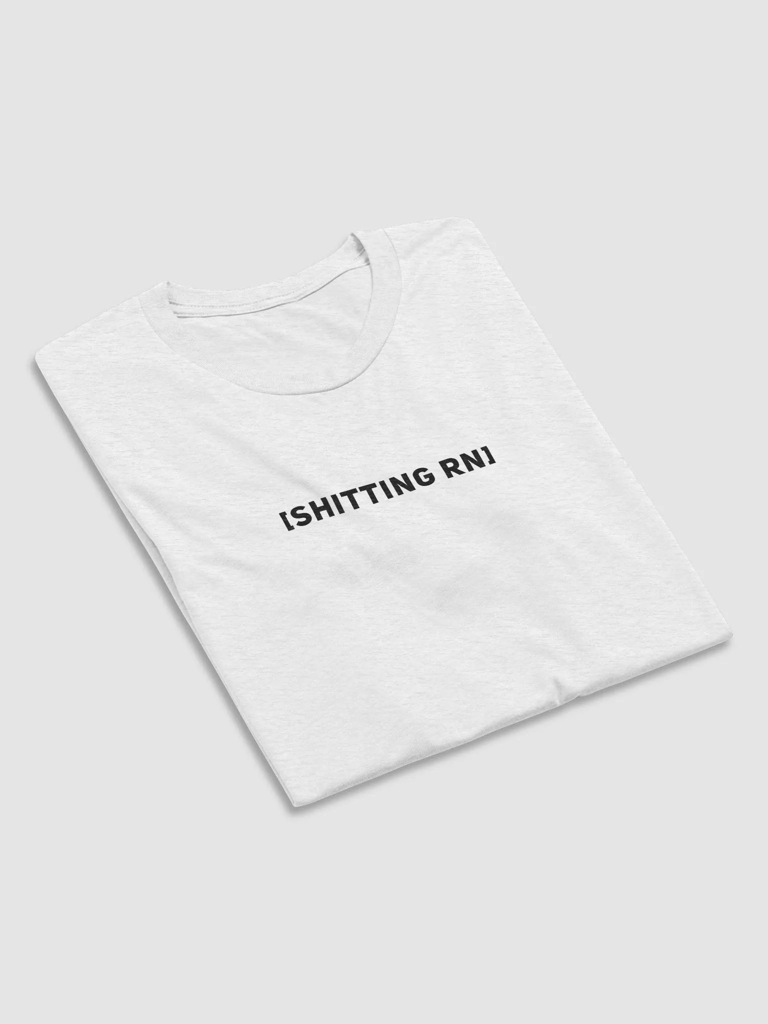 SHITTING RN T-SHIRT [WHITE FLECKED] product image (6)
