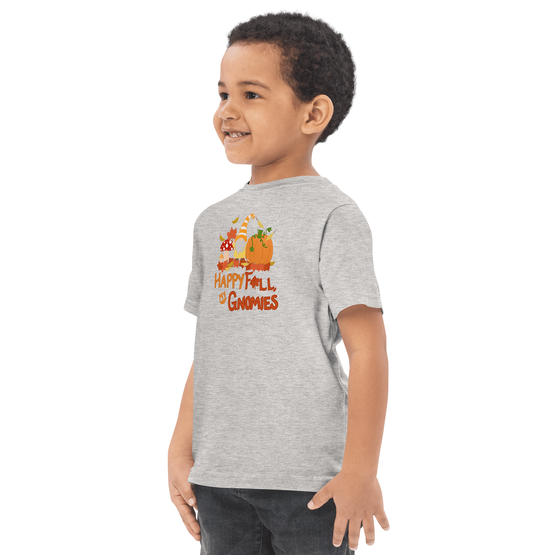 Fall with my Gnomies "Happy Fall, my Gnomies" Toddler Jersey T-Shirt product image (3)