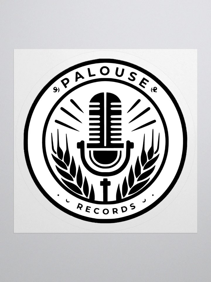 Vintage Microphone Logo Stickers product image (1)