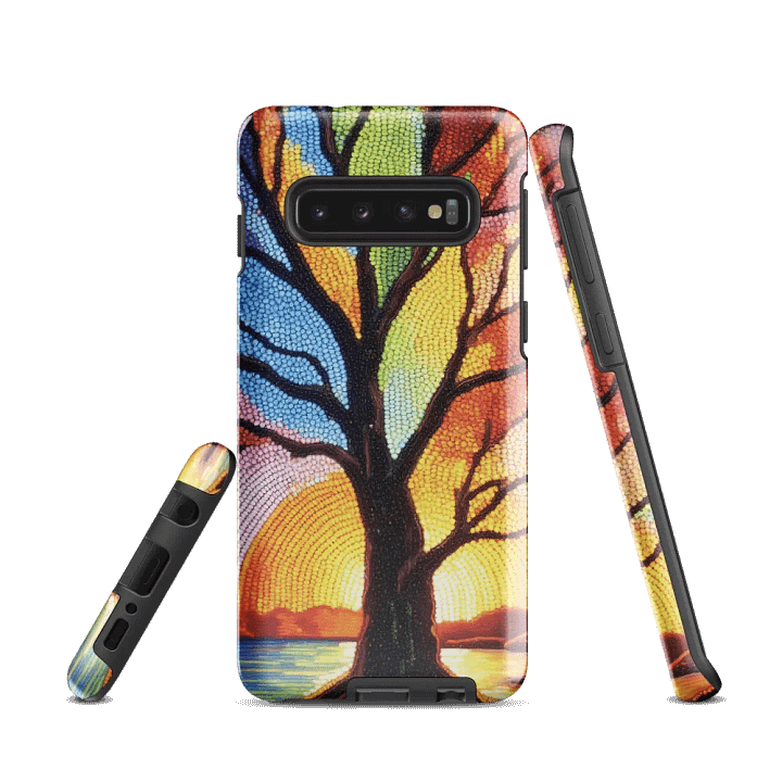 Sunlit Stained Glass Tree Tough Case product image (1)
