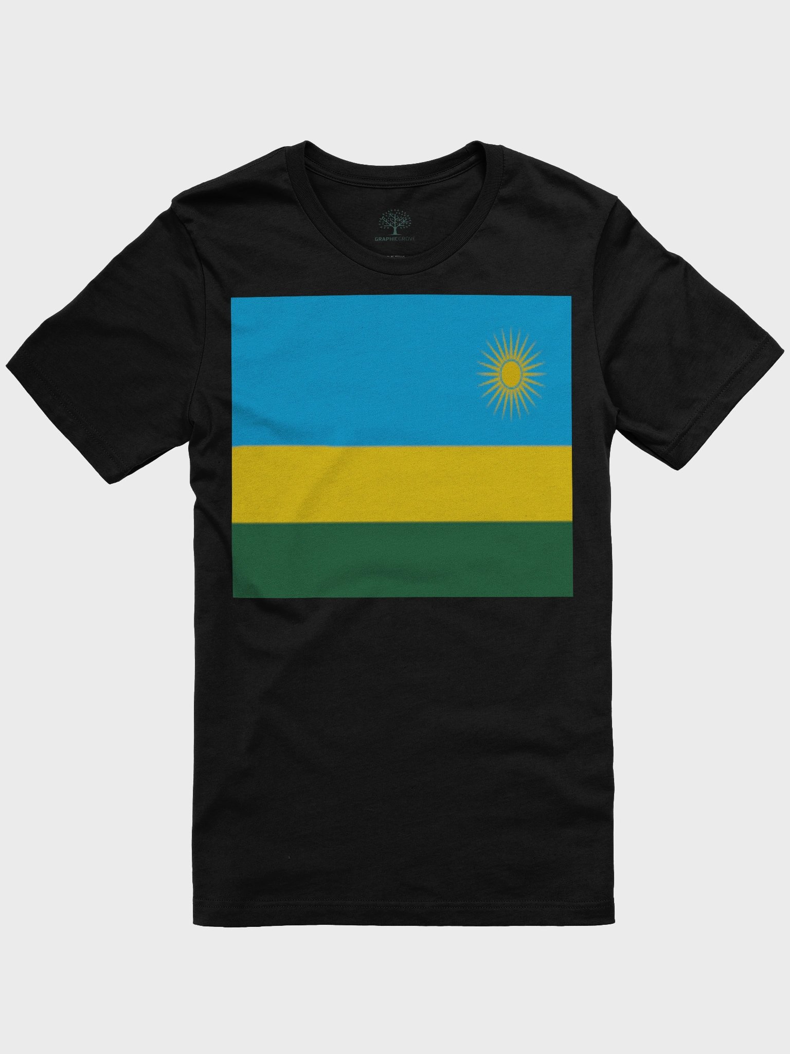 Rwanda Flag Design Unisex Supersoft T-Shirt - Graphic Grove product image (6)