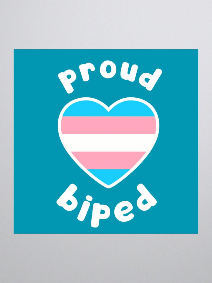Proud Biped Sticker - Trans product image (1)