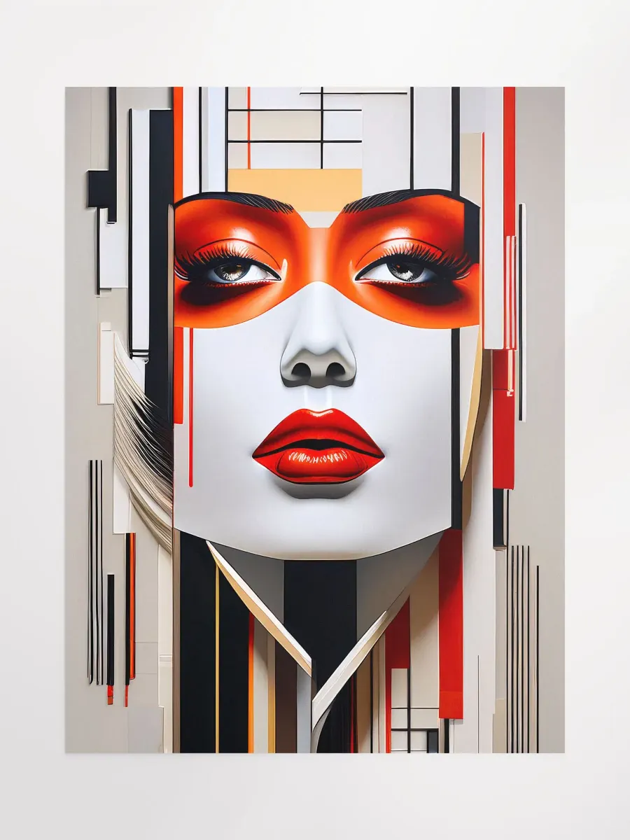 Beauty Mask Poster - Medium Size 18x24 Inches product image (1)