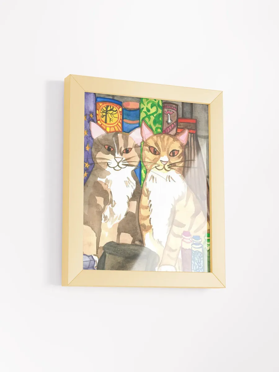 Two Cat Witches Framed Print product image (8)