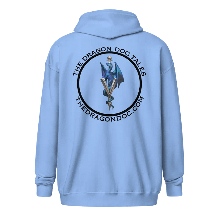 Dragon Doc Heavyweight Full-Zip Hoodie - Carolina Blue product image (2)