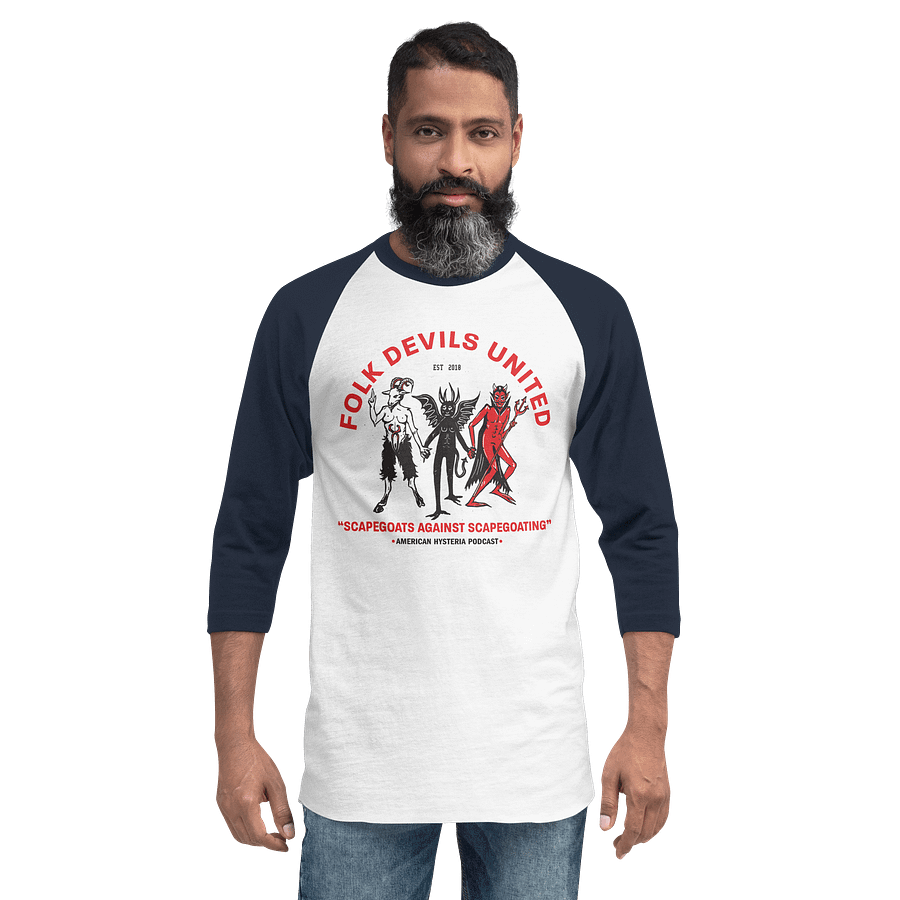 FOLK DEVILS UNITED baseball tee product image (2)