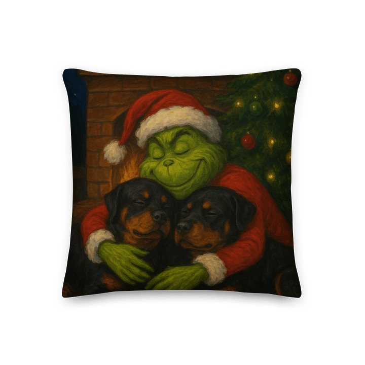 Grinch who stole the Rottweilers All-Over Print Pillow product image (3)