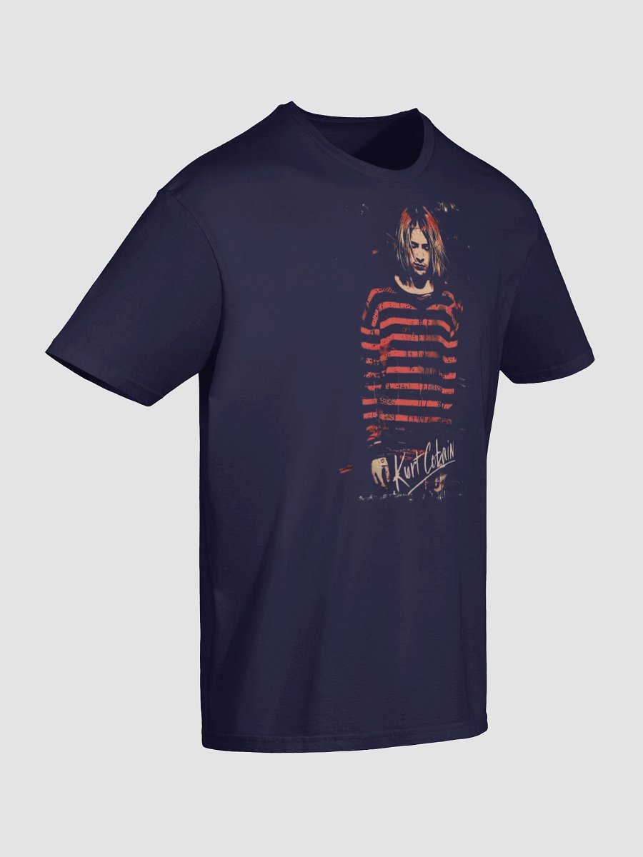 Kurt Cobain T-Shirt - Nirvana Striped Sweater Grunge Portrait product image (7)