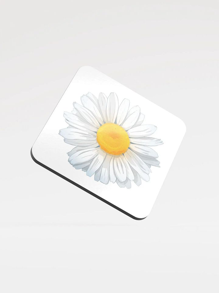 daisy glossed cork coasters product image (1)
