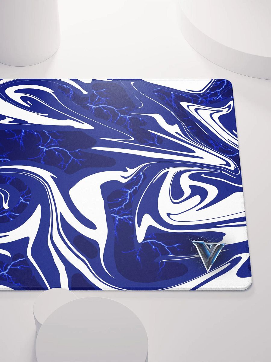White x Blue Mouse Pad product image (5)