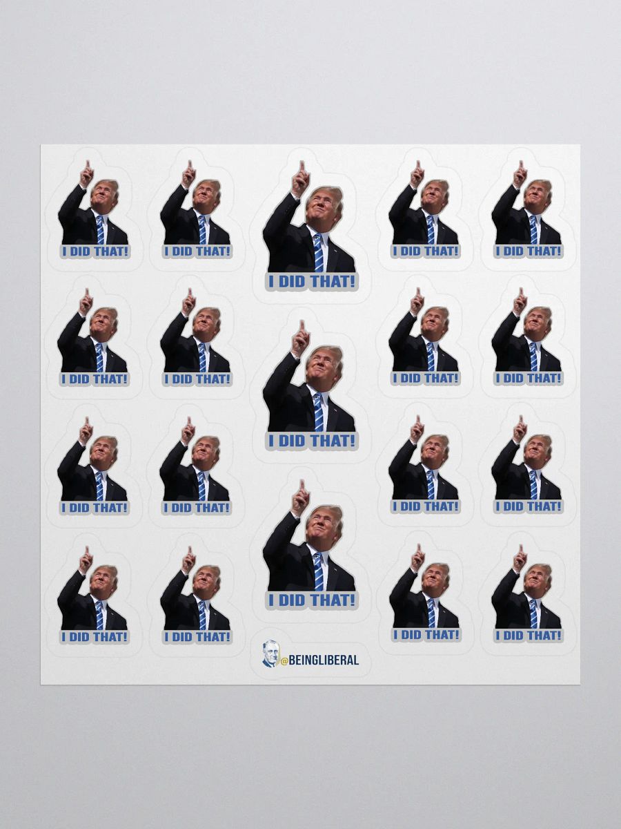 I Did That Trump Stickers - Being Liberal product image (1)