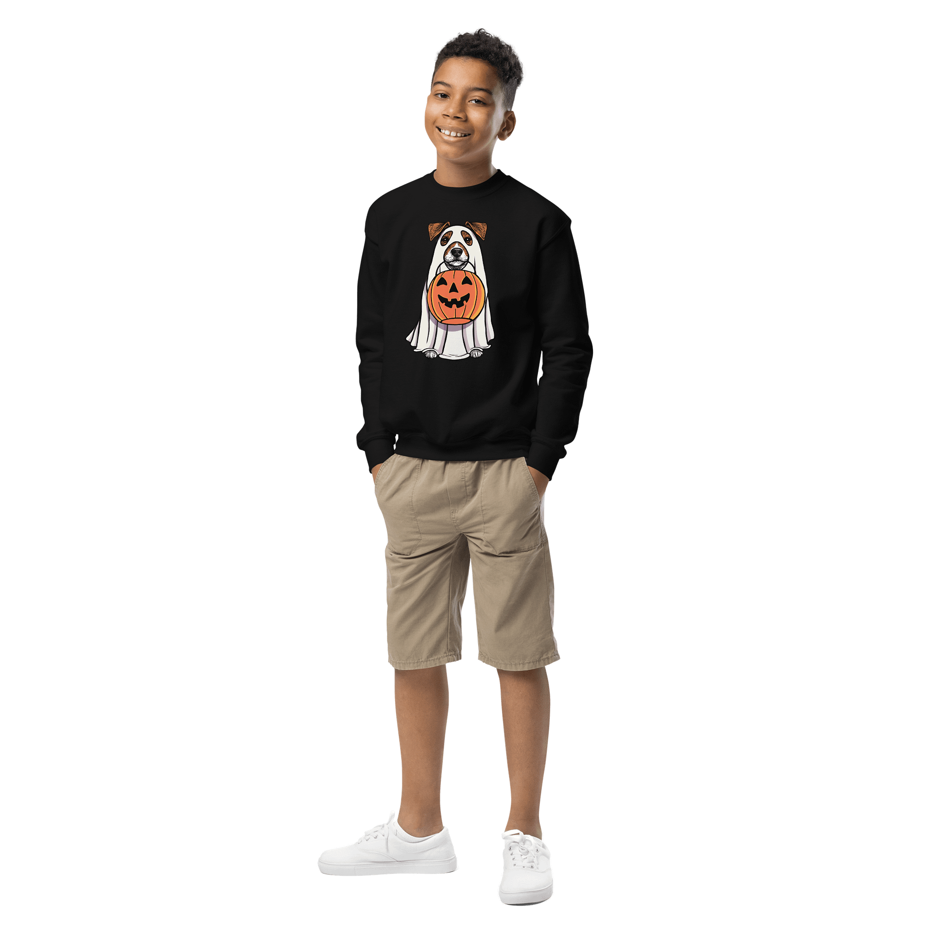 Halloween Jack Russell Terrier(Brown) Youth Sweatshirt product image (2)