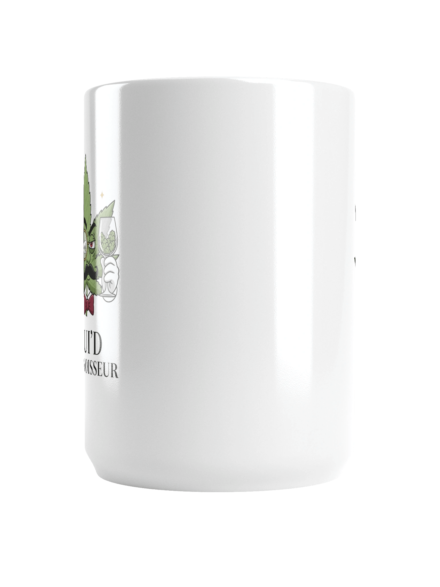Oui'd Connoisseur Coffee Mug | Funny Wine Weed Mug | 15oz Sophisticated Stoner Gift product image (6)