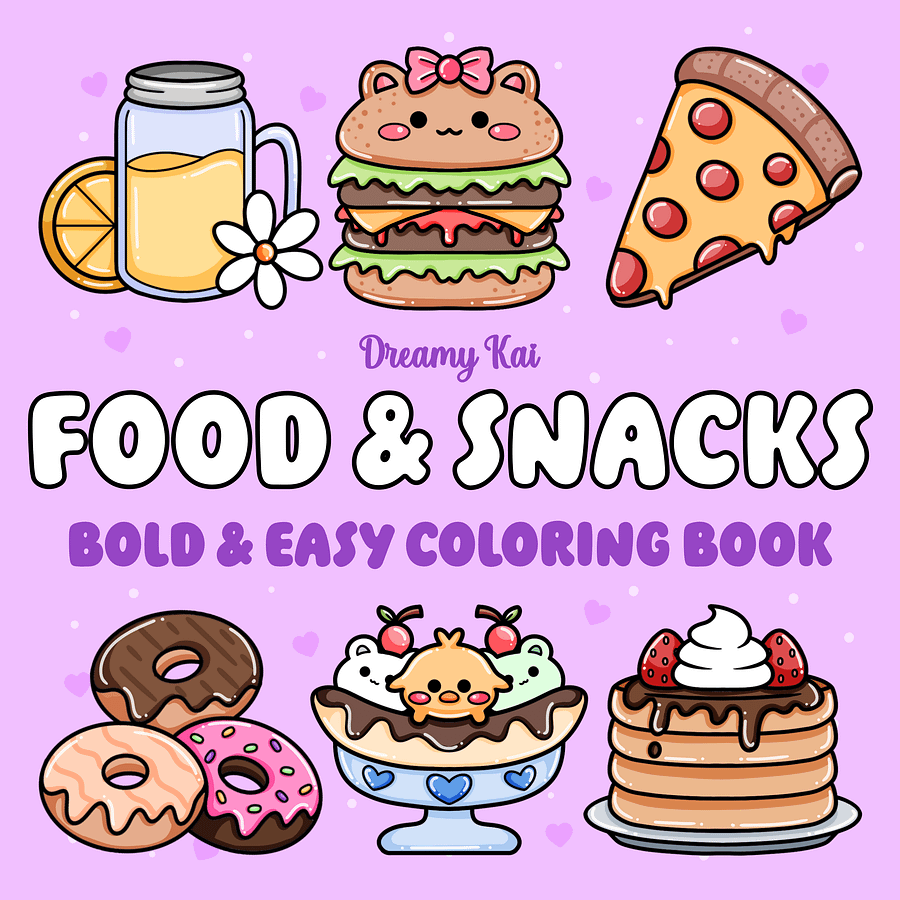 Digital Coloring Book - Food & Snacks product image (1)