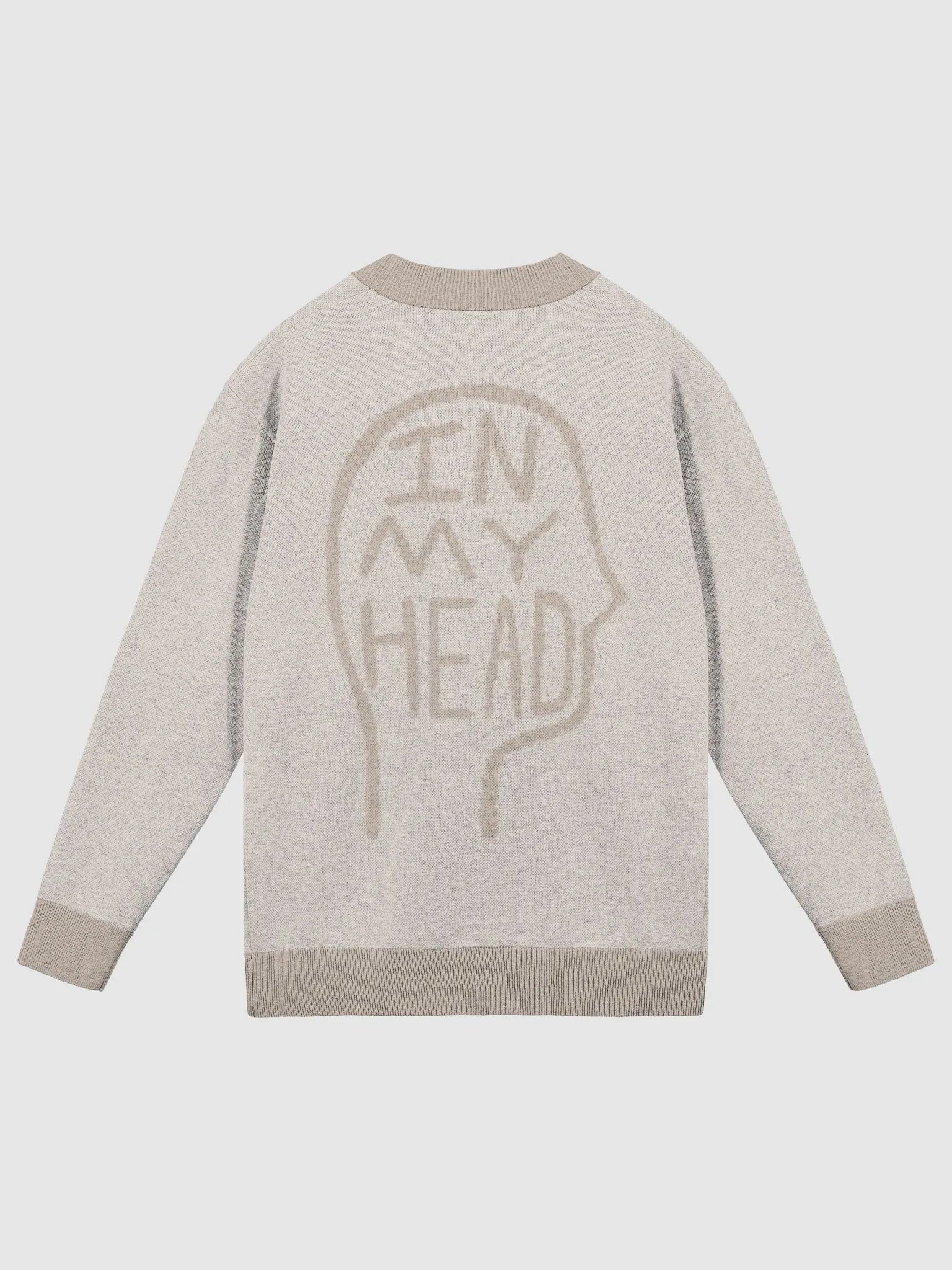 In My Head (lg. design, tan) knitwear cardigan product image (10)