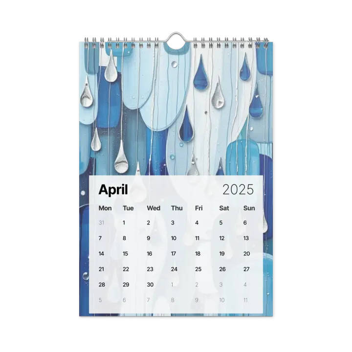 ART ABSTRACT WALL CALENDAR 2025 product image (1)