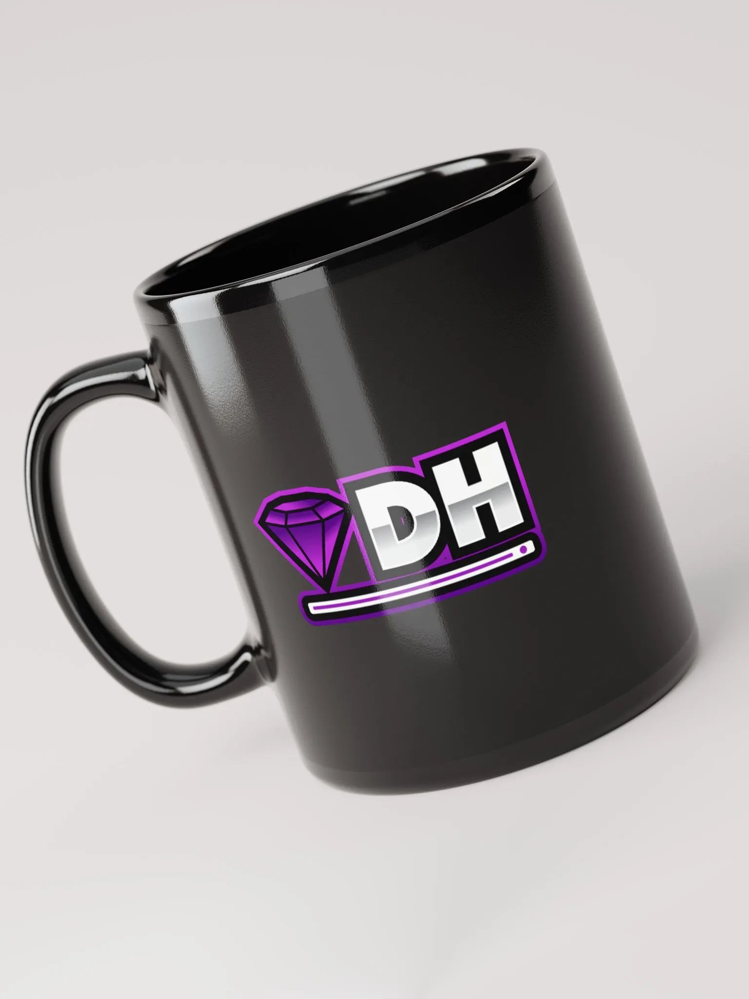 DiamondHost Black Glossy Mug product image (5)