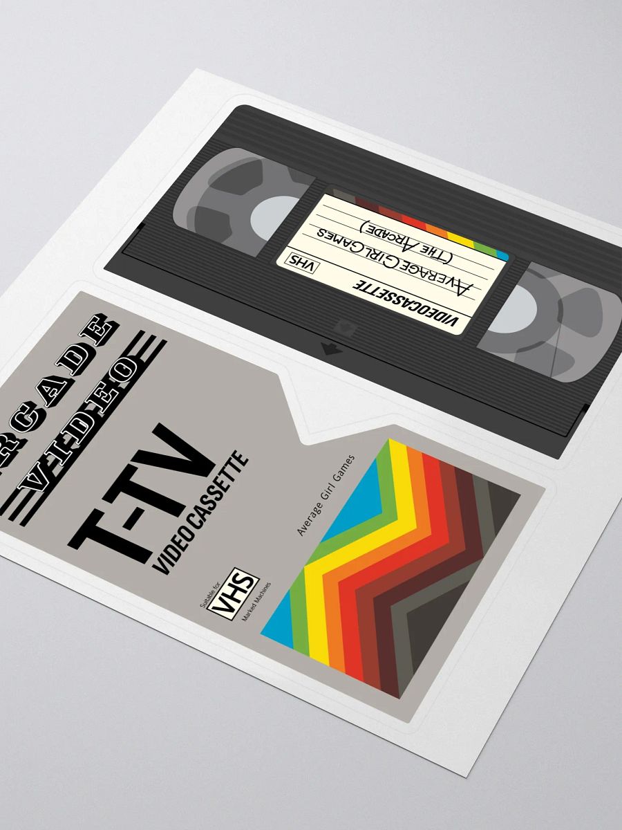 Arcade Video VHS Tape & Cover ∙ Sticker Sheet product image (3)