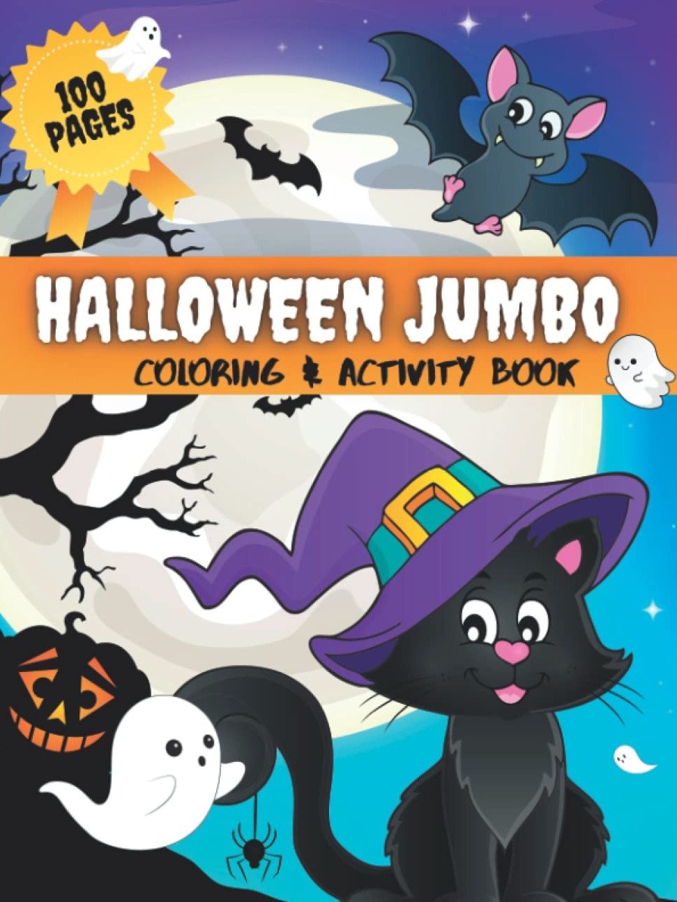 HALLOWEEN JUMBO COLORING & ACTIVITY BOOK: 100 Pages product image (1)