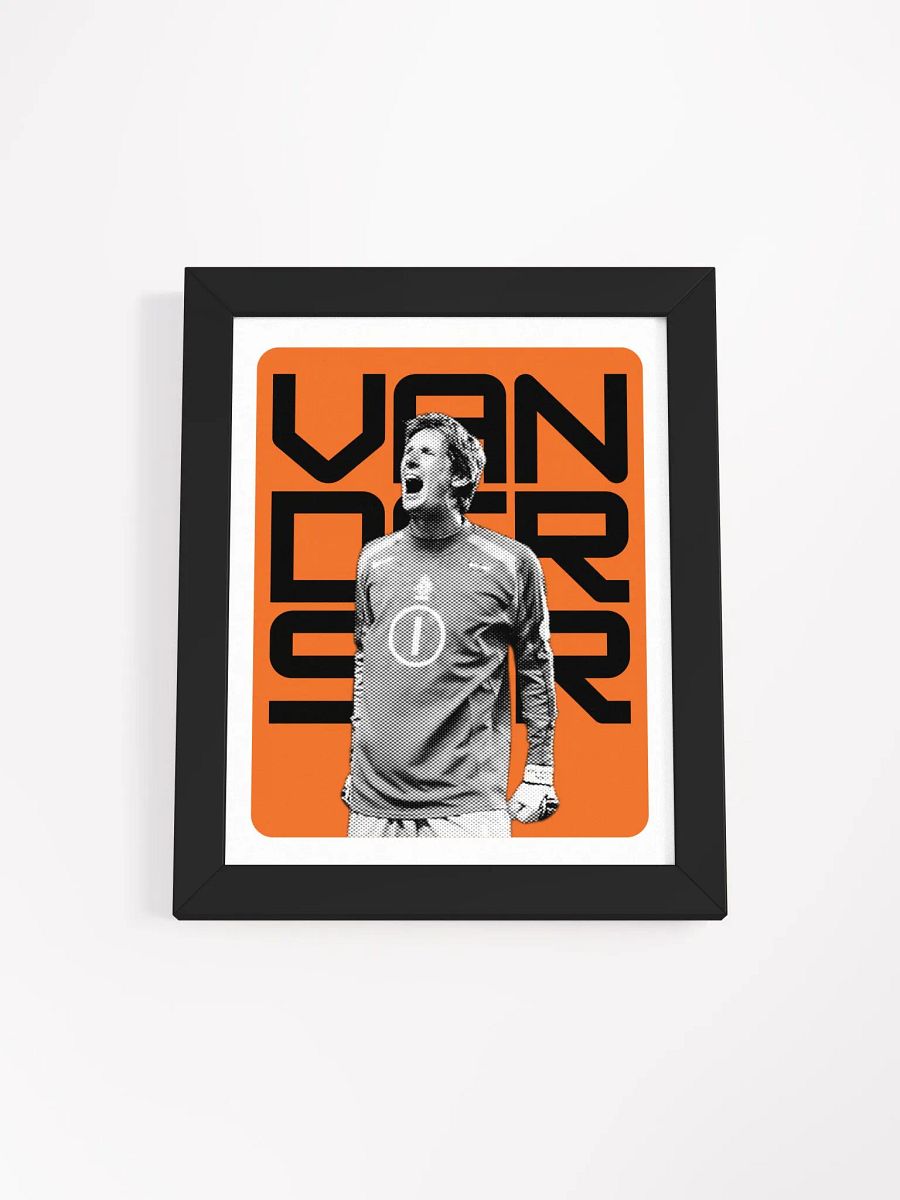 Edwin van der Sar BW Netherlands Name Art Framed Print product image (3)
